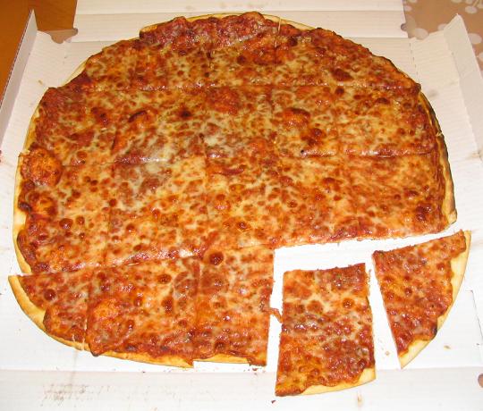 Flat pizza